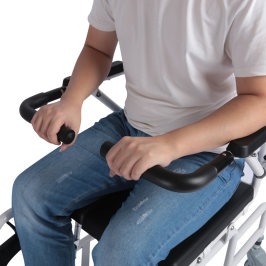 老年人坐便椅家用带轮移动马桶残疾人孕妇便盆椅子可躺洗头躺椅