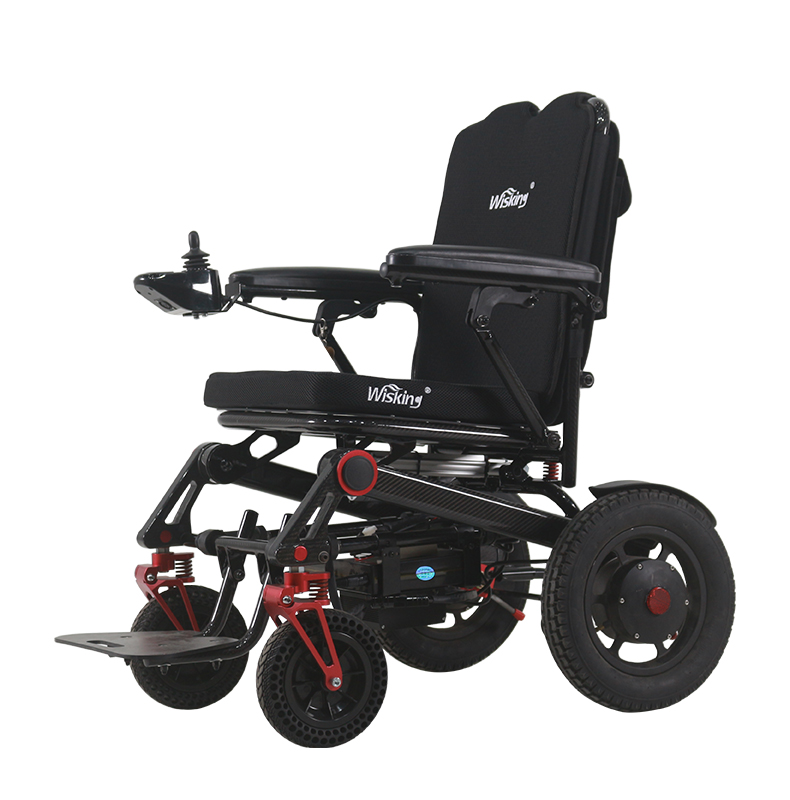 威之群全自动智能碳纤维折叠超轻便残疾人老年锂电代步车电动轮椅
