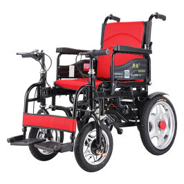 晨越电动轮椅车折叠轻便残疾人老年人双人锂电大轮越野四轮代步车
