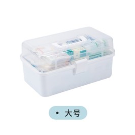 家用小药箱居家家收纳盒小多层大家庭家庭装医药箱常备药便携药。