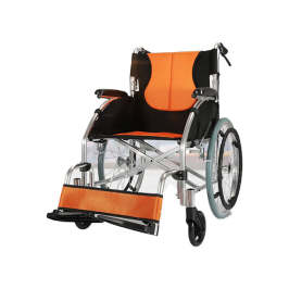 轮椅轻便折叠老人手推代步车多功能残疾人小型护理轮椅两用 轻巧便携-24英寸轮